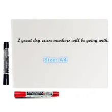 A4(европейский) размер, новинка, креативный магнитно-маркерная доска, мягкая белая доска как магнит на холодильник, производство Китай/офисный маркер для доски/стикер