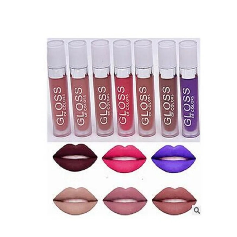 2017 Amazing Hot 12 colors Non stickup Waterproof Lip Gloss Easy to Wear longlasting Matte