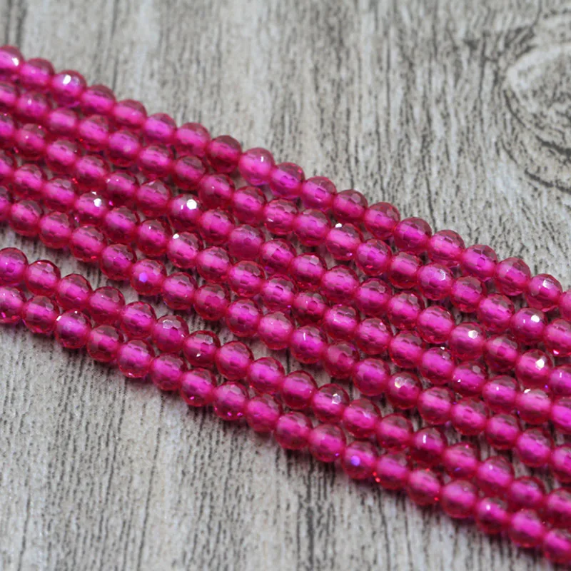 Fashion 1 Strand 15 Inch Natual Red Corundum Faceted Roundel Cut Beads gems Shining Gem Stone Micro Size 2mm/3mm | Украшения и