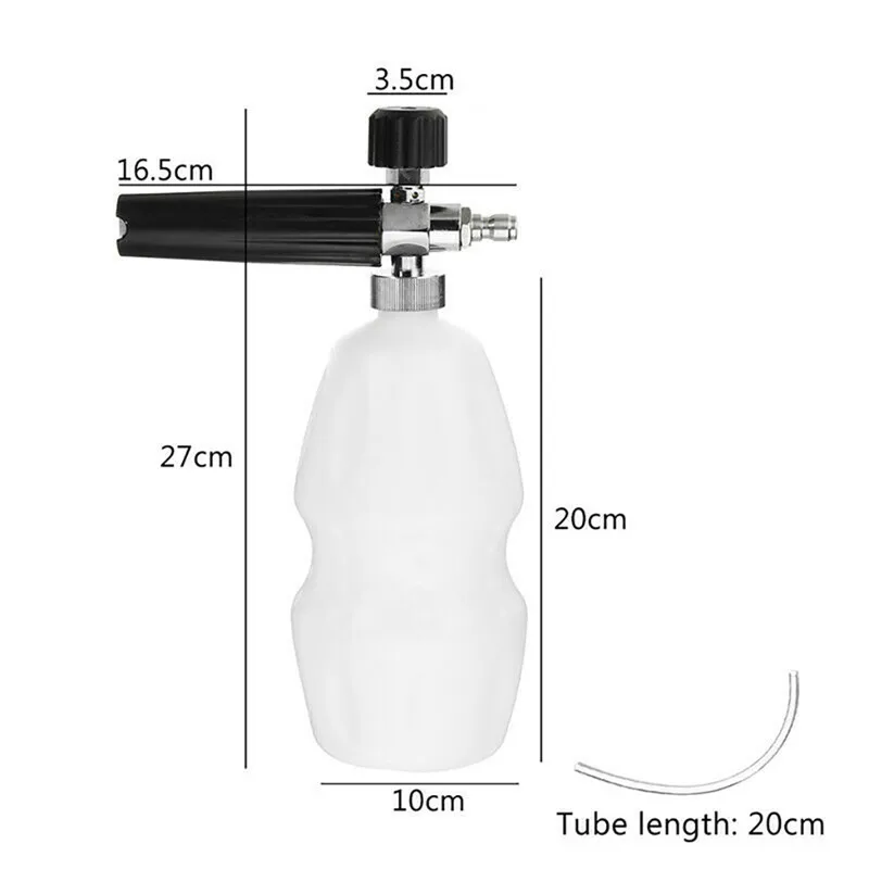 Очистительная насадка 1/4 Автомобильная моечная машина пены инструмент для снежной погоды мыло горшок бутылка 1L Кэннон Ланс высокое Давление челнока 19Y24