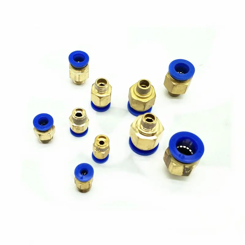 1 партия пневматических фитингов 1/8 ''резьба 4 мм 6 8 10 12 труба OD. PC4-1 PC6-1 PC8-1 PC10-1