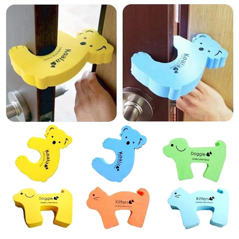 Baby Safety protection safety cute Animal security door card stopper baby newborn care protection lock for kids children FZH