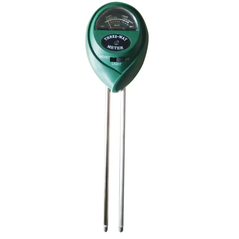 

3 in 1 Lawn Farm Soil Test Kit Sunlight Plant Moisture PH Meter Garden Utensil