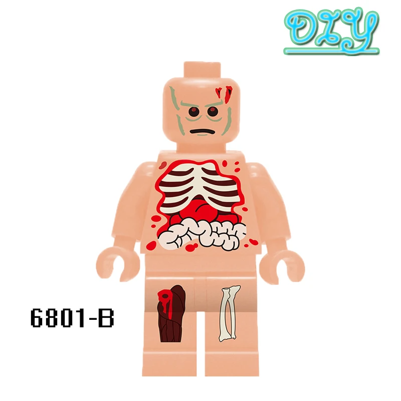 

Kids Toys Hobbies Figures Educational Blocks Custom Printed Anatomy Dissection Super Hero Deadpool Model Building Bricks