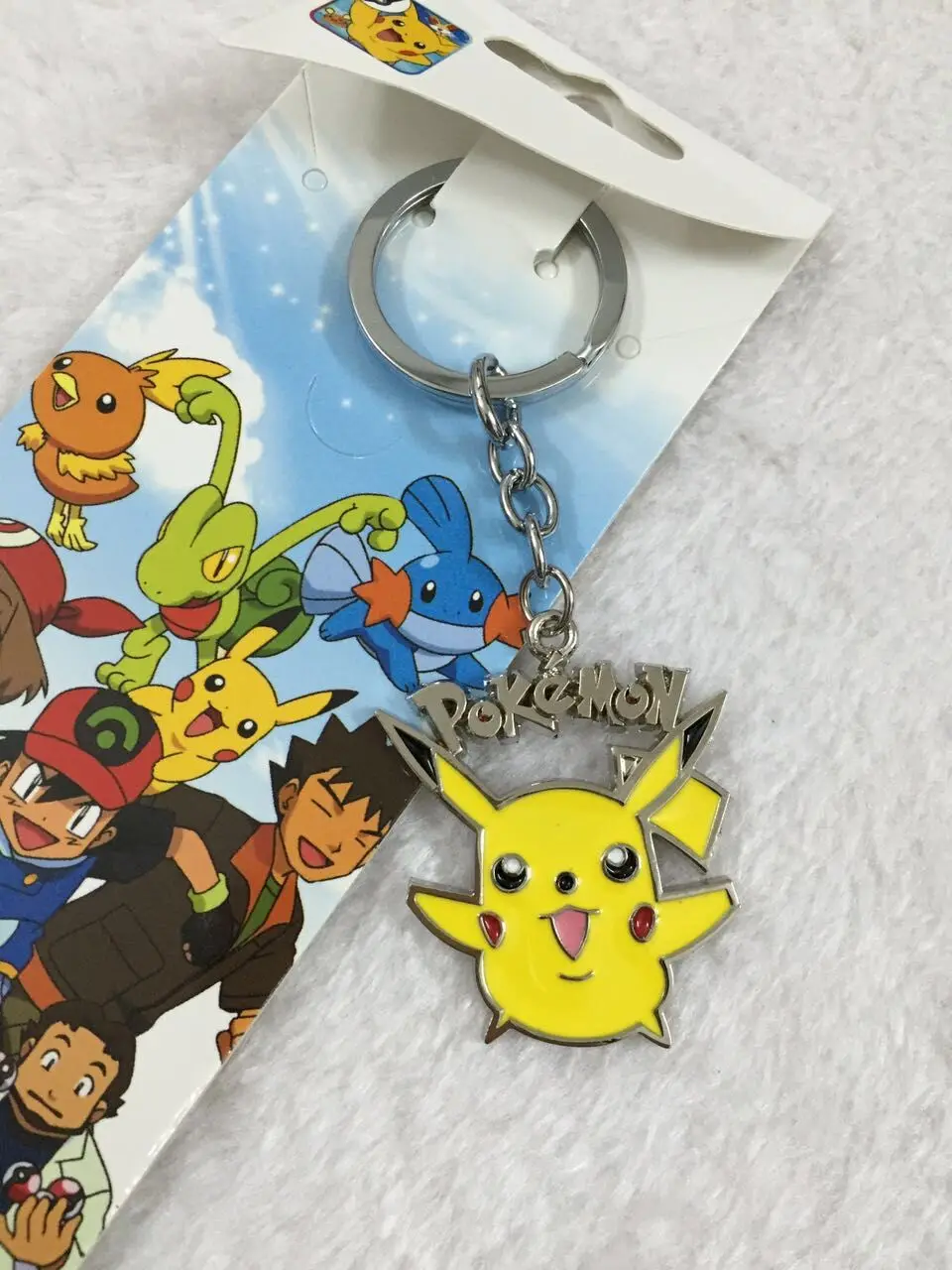 wholesale anime Pocket Monsters Poke Ball Keychain Pocket Monster Pendant Key Ring Metal Game