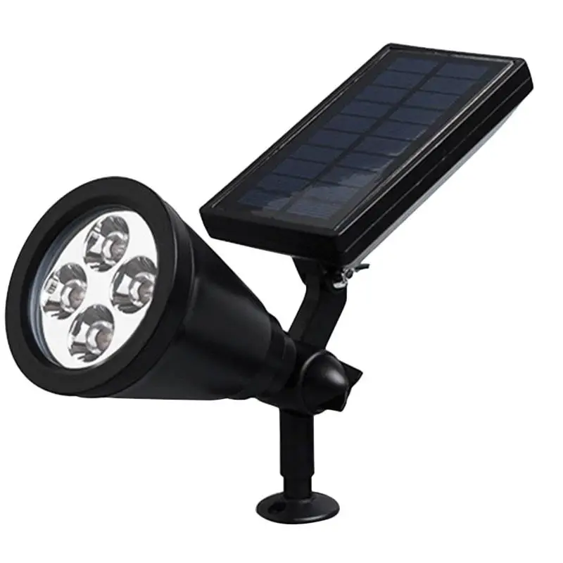 4 LED Solar Lamp Solar Powered Spotlight IP65 Waterproof 4 LED Solar Lamp Solar Powered Spotlight IP65 Waterproof