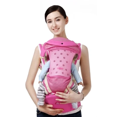 

Bethbear 3 In 1 Hipseat Ergonomic Baby Carrier 0 - 36 Months Buckle Comfortable Mesh Wrap Infant Sling Backpack For Baby Kids