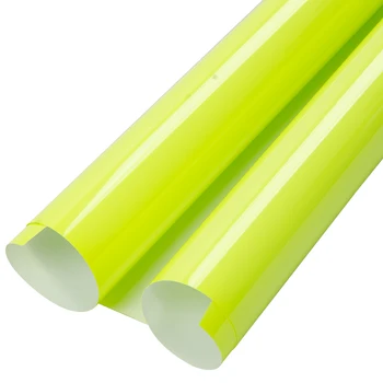 

Fluorescent Neon Yellow PVC Heat Transfer Vinyl Paper Sheets DIY Clothing 20"x78.7"/50x200cm