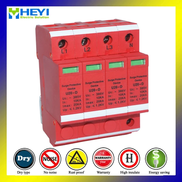 

U20-D 385V 20ka 4pole Surge Protective Device with Remote Signaling Interface SPD