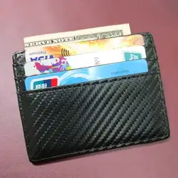 THINKTHENDO простая кредитница углеродного волокна ультра тонкий кредитных карт банка ID карты сумка Кошелек Новый держатель для карт 10,4x0,3x8 см