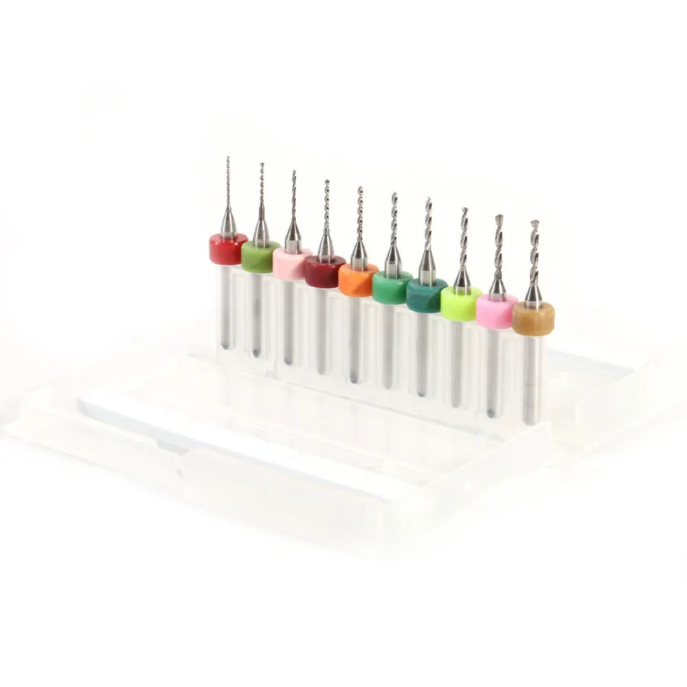 

10pcs/Lot 0.6-1.5mm Cemented Carbide Mini Micro Drill Bits for CNC PCB Print Circuit Board