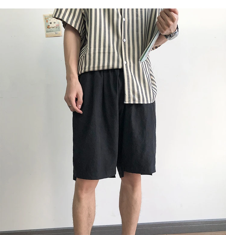 2019 Весна и лето новые популярные повседневные пляжные шорты мужские высококачественные леггинсы с эластичной талией модные хлопковые