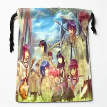 W-133 Ангел Beats#6 Пользовательский логотип напечатанный получить мешок степень сжатия сумки drawstring сумки размер 18X22 см E801EX133