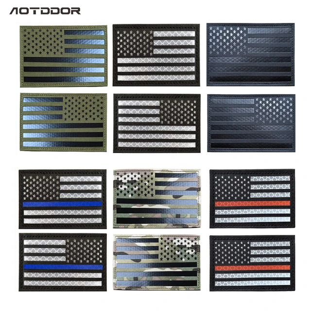 Embroidered Thread American Flag Embroidered Patch Patriotic USA Military  Tactics Patch Punk Style Patch Men Women Kids Decor - AliExpress