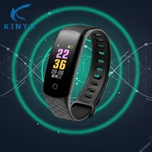 Kinyo Смарт Группа Браслет сердечного ритма крови Давление мониторинга IP68 Водонепроницаемый Цвет Экран сигнализации напоминание калорий smartband