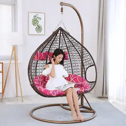 Мода качели камышовое кресло для сада двойной полиэтиленовый плетеный диван открытый качели подвесная корзина