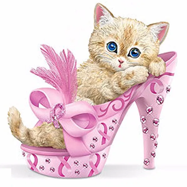 cat in high heels