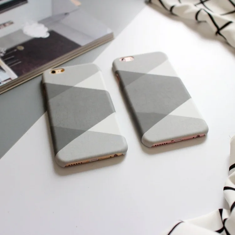 Новый чехол с геометрическим узором для iphone X Матовая жесткая оболочка 8 7 6 6s Plus |