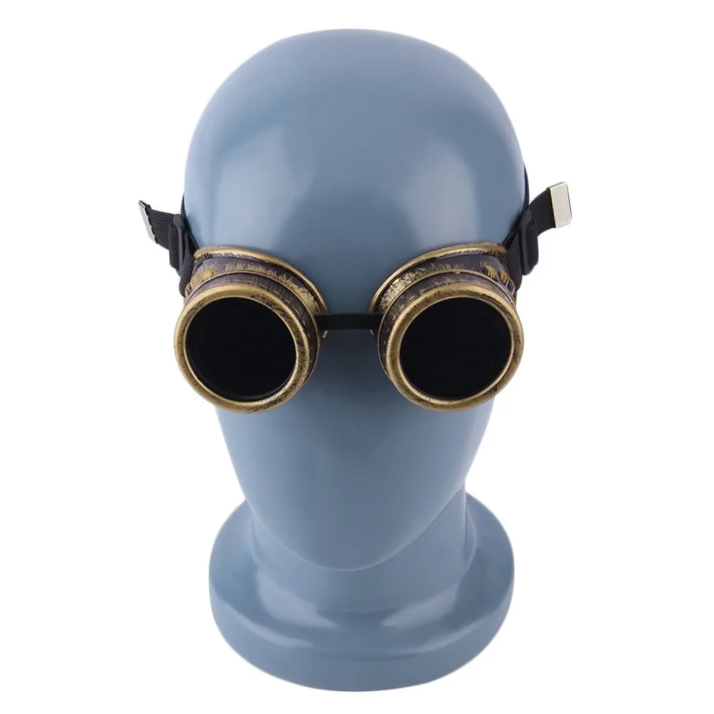 Унисекс Ретро солнцезащитные очки кибер очки защитные очки в стиле стимпанк Сварка панк готика очки Косплей Винтаж Искусство 4 цвета