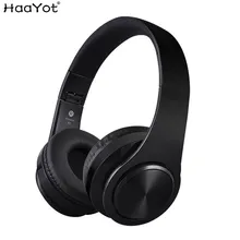 HAAYOT лучшие наушники беспроводные Bluetooth 4,1 наушники Встроенный микрофон шумоподавление стерео гарнитура Поддержка TF карты для телефонов
