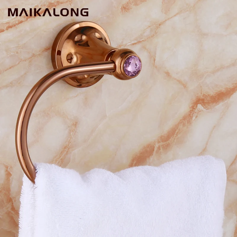 Buy NO88905.rose gold.Wall Mounted Towel Ring,Towel Holder, Towel Bar Bathroom