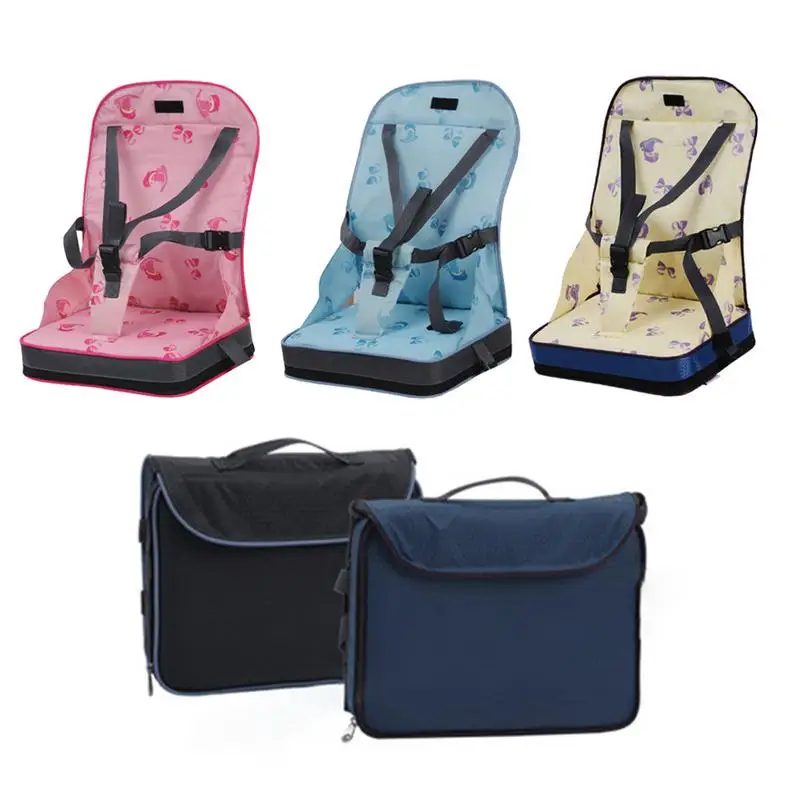 2-Baby Dining Chair Bag Seat Infant Portable Highchair Seat Bebes Travel Foldable Safety Belt Seat Feeding High Chair Cushion Mat