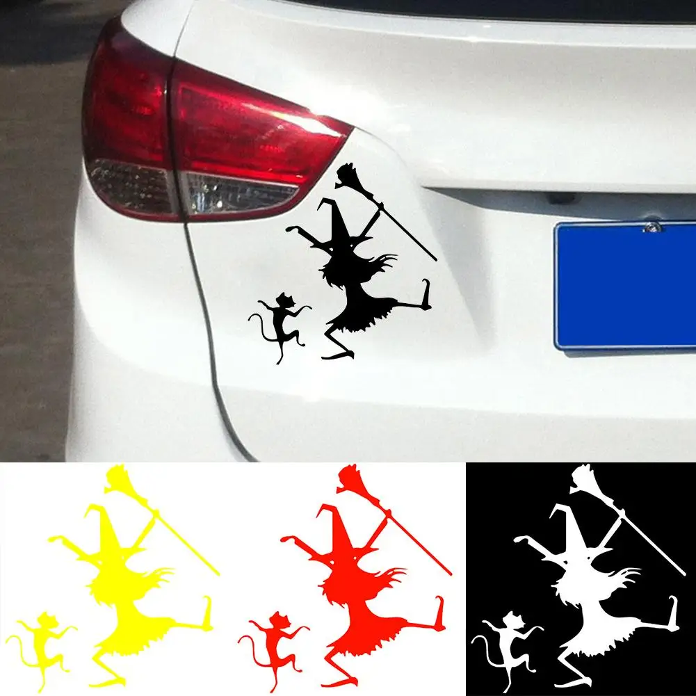 

Dance Witch Cat Funny Car-Styling Vehicle Reflective Decals Sticker Decoration car sticker