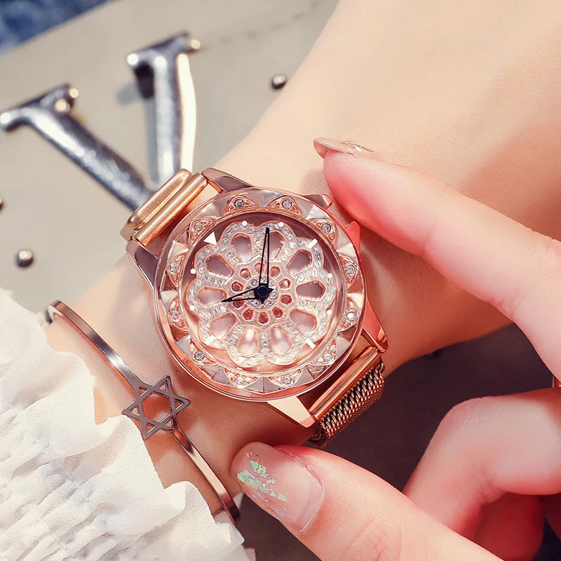 

Luxury Quartz Wrist Watches Women Mesh Magnetic Steel Bracelet High Quality Casual Watch for Woman Zegarek damski 2019 New Hour