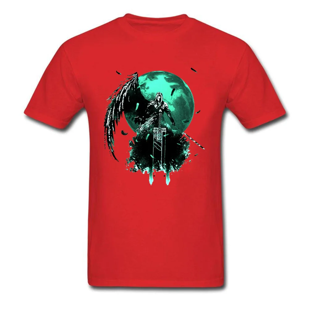 Round Collar Final-Fantasy0621 100% Cotton Adult T Shirts Fitness Tight Short Sleeve Tops & Tees 2018 Fashion Casual Tops Shirt Final-Fantasy0621 red