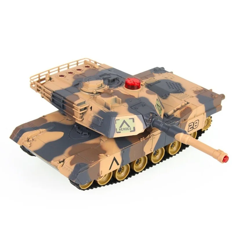 2pcs 1/32 Scale Twin Infrared Battle Tank Shooting Military BB Fighting Bullets Car Toys 