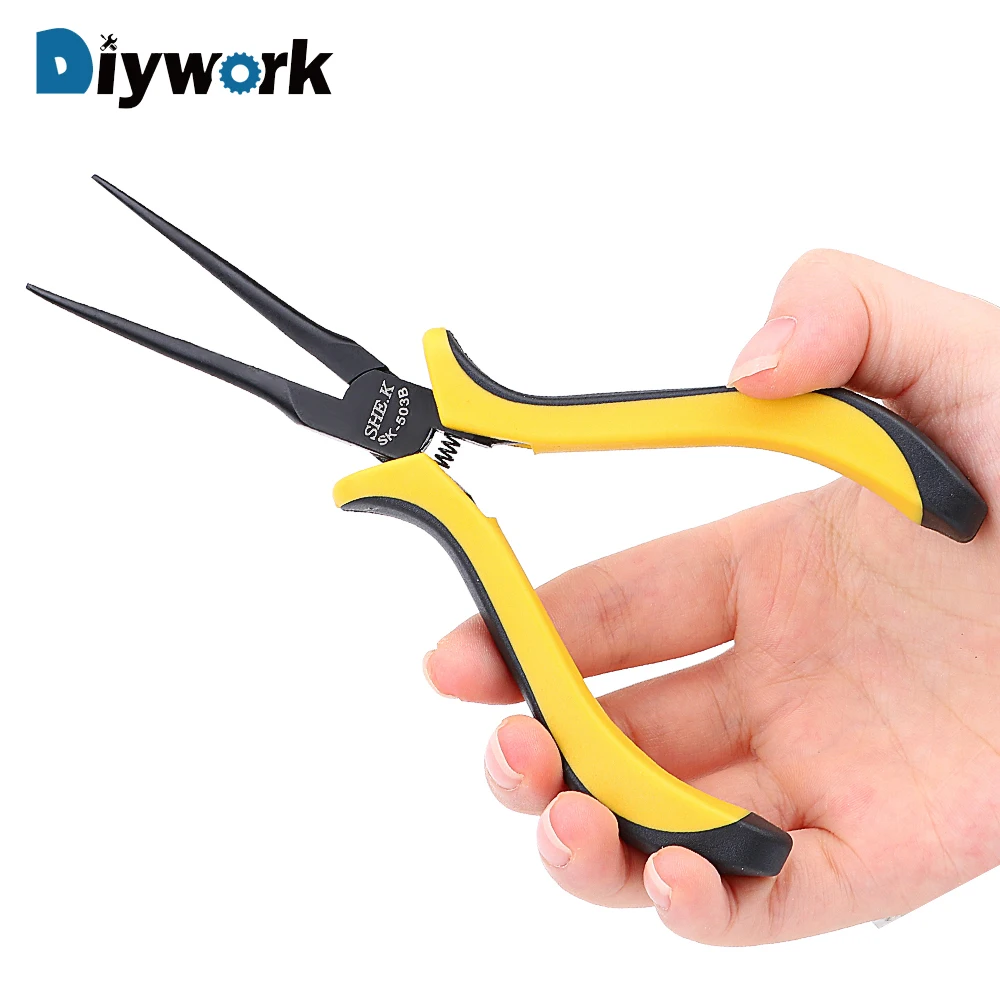 DIYWORK плоскогубцы для носа 5 7 ''/147 мм Длинные пресс инструмент