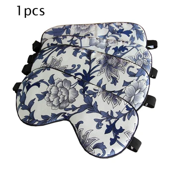 

1pcs 100% Natural Silk Eye Cover Mask Eye Shade Sleep Mask Blindfold Floral Print Sleeping Mask Bandage on Eyes for Sleeping