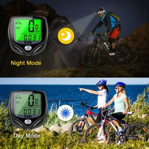 Wireless LCD Bike Computer Speedo Odometer Waterproof Speedometer Cycle Bicycle
