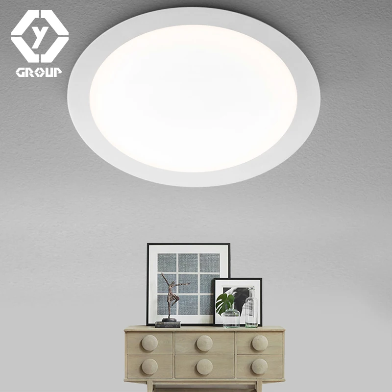 

OYGROUP LED Panel Light Ceiling Lamp Downlight Slim Narrow Frame Large Luminous Area With Driver Cool/Warm White #OY517CP01R1