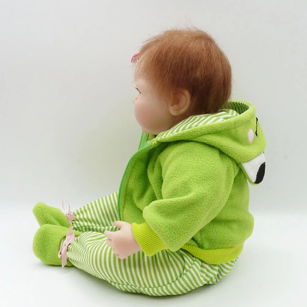 NPK Reborn Baby Doll 55 см/21,7 "мягкий силиконовый реалистичные игрушки Объединенная Симпатичные лягушка детские подарки S7JN