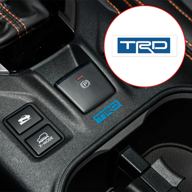 

1Pack Car Styling 3D Racing Development TRD Emblem Sticker For Toyota Interior Multimedia Decoration Decal Auto accessories