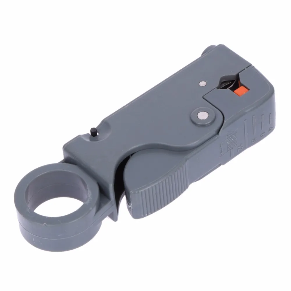 

Coaxial Household Multi Tool Cable Stripper/Cutter Tool Rotary Coax Stripper for RG59/6/58 Metal Network Tool Wire Stripper