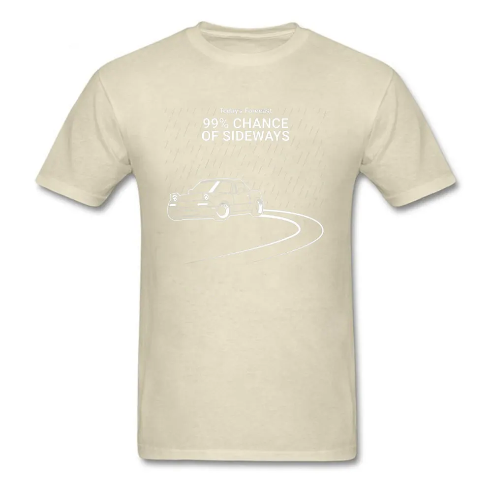 CasualNormal Short Sleeve Tops Shirts NEW YEAR DAY Hip Hop Crew Neck 100% Cotton Fabric Tops Tees Men Tshirts comfortable  99 Chance of Sideways  23536 beige