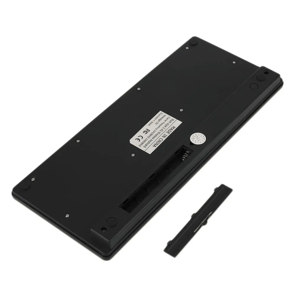 Мультимедиа 2,4G беспроводной Micro usb зарядка миниатюрная клавиатура с тачпадом комбо usb-радиоприемник клавиатура и мышь комплект