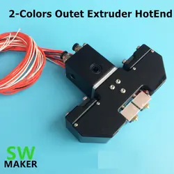 SWMAKER UM2 + Ultimaker 2 cross slider Chimera 2 цвета outet hotend печатающая головка полный комплект для