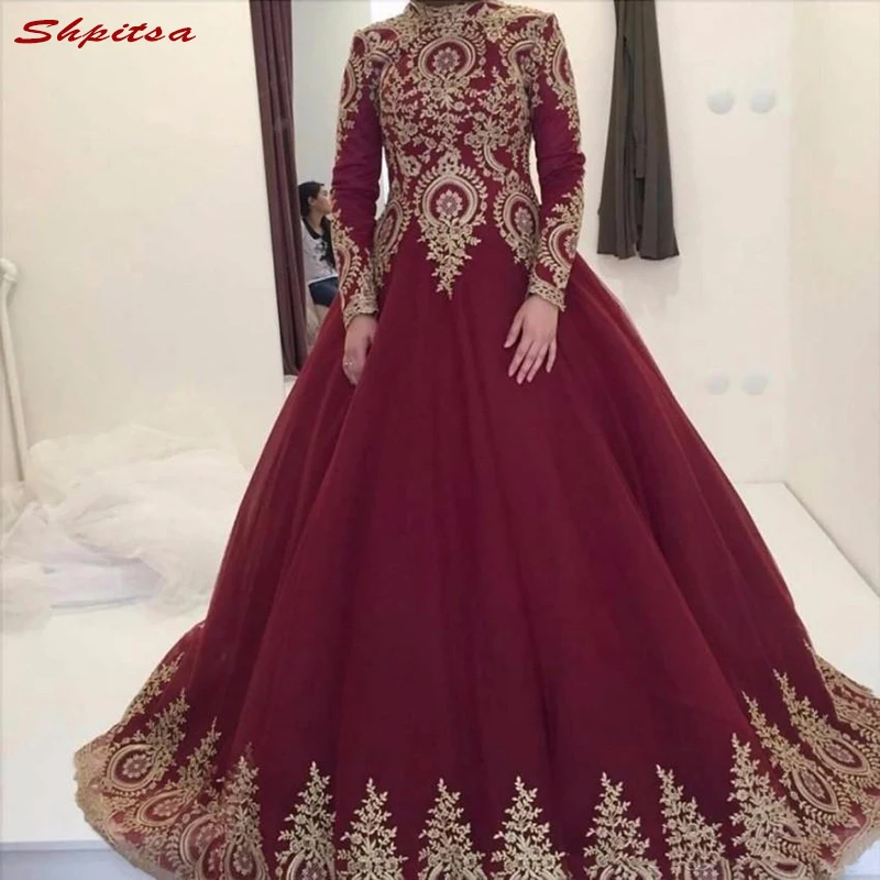 Lange Mouwen Moeder van de Bruid Jurken voor Bruiloften Lace Hoge Hals Dubai Avond Prom Bruidegom Godmother Jurken Lange Mouwen Moeder van de Bruid Jurken voor Bruiloften Lace Hoge Hals Dubai Avond Prom Bruidegom Godmother Jurken