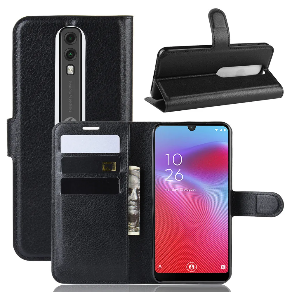 

For Vodafone Smart V10 Case Luxury Flip PU Leather Card Slots Wallet Stand Case For Vodafone Smart V10 V 10 VFD730 Phone Bags