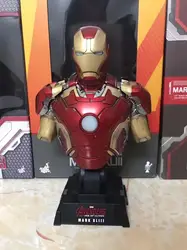 Marvel Железный человек Марка XLIII 43 бюст предварительно окрашенная модель комплект с светодиодный свет ПВХ фигурка модель игрушки
