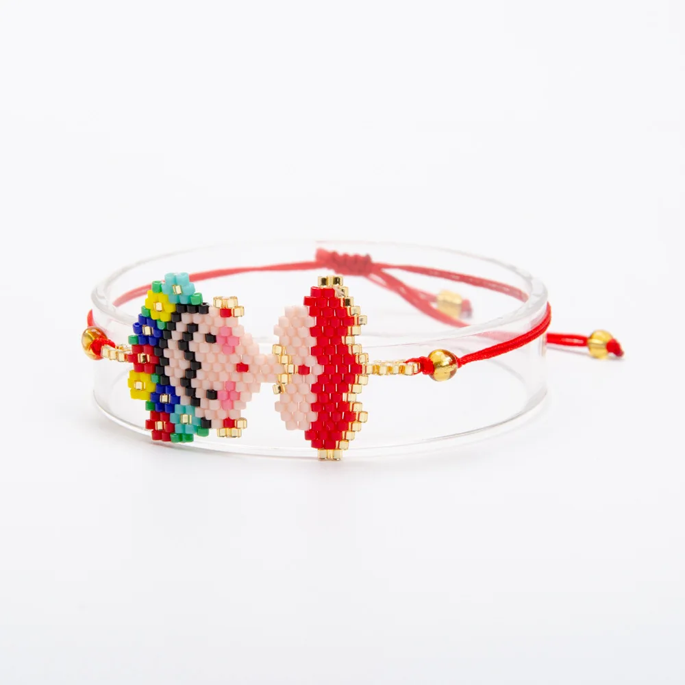

bracelet Miyuki color hand-knitted simple jewelry line friendship rope jewelry