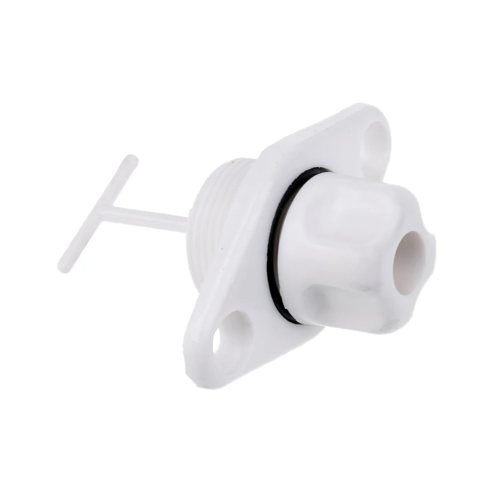 1 Pcs Boat Drain Plug Screw Type Drain Plug ABS Mount 1