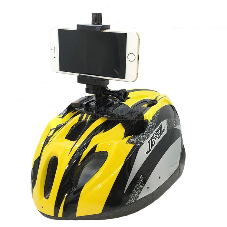 Кронштейн для велосипедного шлема держатель iPhone Samsung Xiaomi смартфон GoPro SJCAM Yi 4K экшн