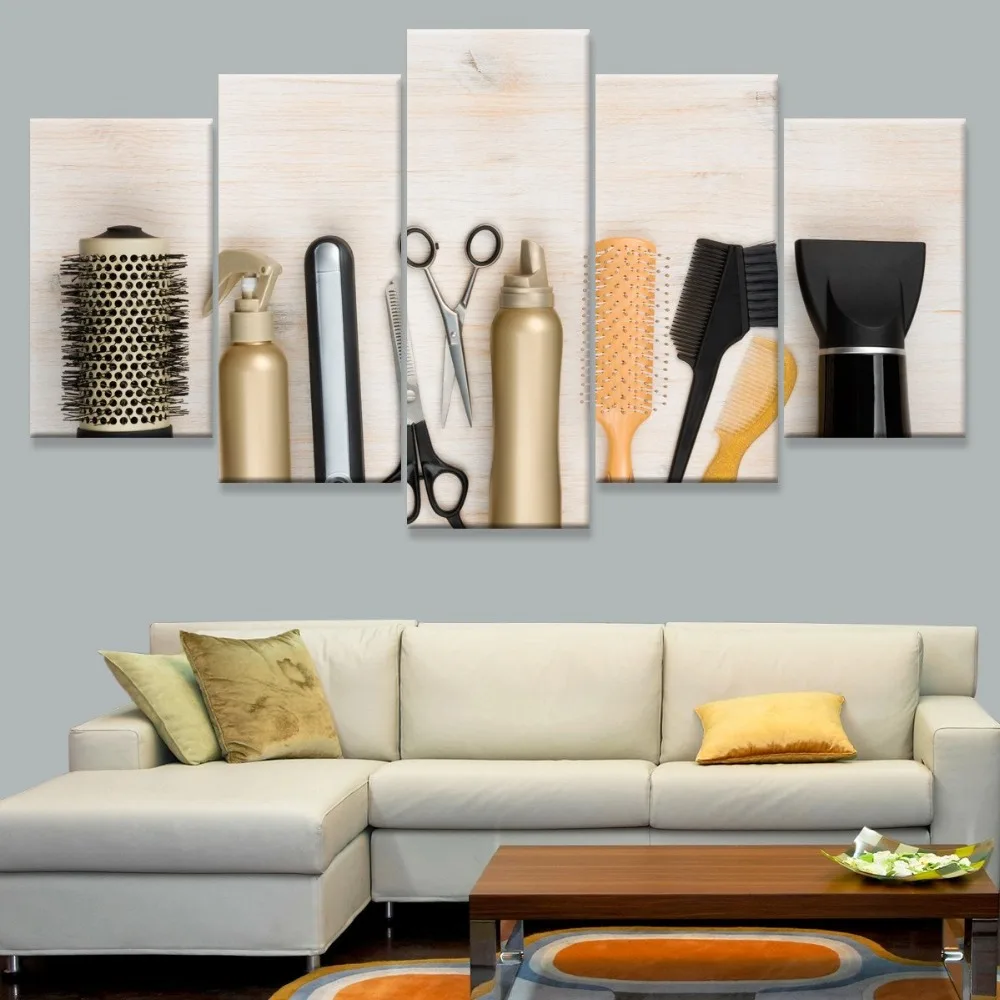 Canvas-Pictures-Barbershop-Decor-5-Pieces-Scissors-Comb-Bottle-Painting-HD-Prints-Hairdressing-Tools-Modular-Wall (3)