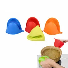 1 шт Силиконовые перчатки зажим для рук Инструменты для выпечки анти-горячие перчатки для микроволновой печи высокая температура Аксессуары для выпечки случайный цвет