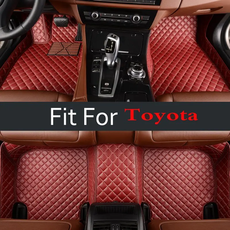 

Car Style Red Car Floor Mats For Toyota Camry Corolla Mark X Crown Verso Fj Cruiser Yaris Car Accessorie Carpet