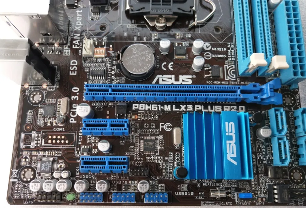 Оригинальная материнская плата ASUS P8H61-M LX3 плюс R2.0 DDR3 LGA 1155 Поддержка I3 I5 I7 H61 б/у Desktop motherborad